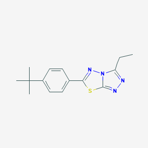 6-(4-Tert-butylphenyl)-3-ethyl[1,2,4]triazolo[3,4-b][1,3,4]thiadiazole