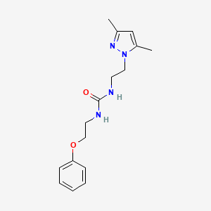 1-(2-(3,5-dimethyl-1H-pyrazol-1-yl)ethyl)-3-(2-phenoxyethyl)urea
