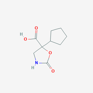 5-Cyclopentyl-2-oxo-1,3-oxazolidine-5-carboxylic acid