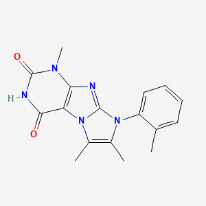 1,6,7-trimethyl-8-(o-tolyl)-1H-imidazo[2,1-f]purine-2,4(3H,8H)-dione
