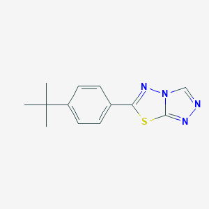 molecular formula C13H14N4S B294164 6-(4-Tert-butylphenyl)[1,2,4]triazolo[3,4-b][1,3,4]thiadiazole 