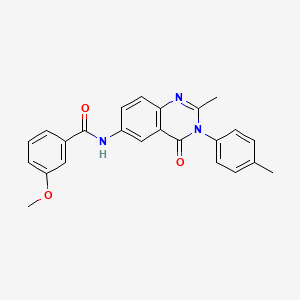 3-methoxy-N-(2-methyl-4-oxo-3-(p-tolyl)-3,4-dihydroquinazolin-6-yl)benzamide