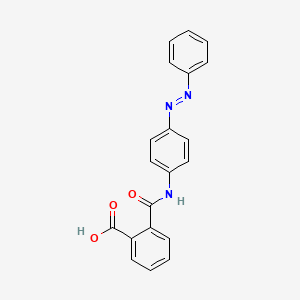 molecular formula C20H15N3O3 B2941649 2-[(4-Phenyldiazenylphenyl)carbamoyl]benzoic acid CAS No. 99077-38-0