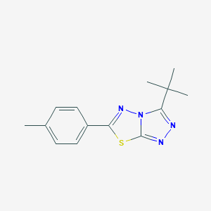 3-Tert-butyl-6-(4-methylphenyl)[1,2,4]triazolo[3,4-b][1,3,4]thiadiazole