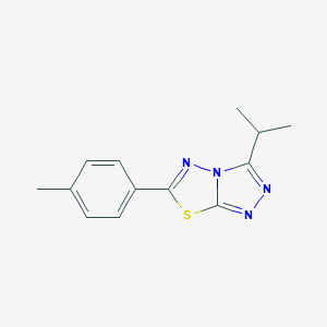 molecular formula C13H14N4S B294166 3-Isopropyl-6-(4-methylphenyl)[1,2,4]triazolo[3,4-b][1,3,4]thiadiazole 