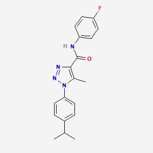 N-(4-fluorophenyl)-5-methyl-1-[4-(propan-2-yl)phenyl]-1H-1,2,3-triazole-4-carboxamide