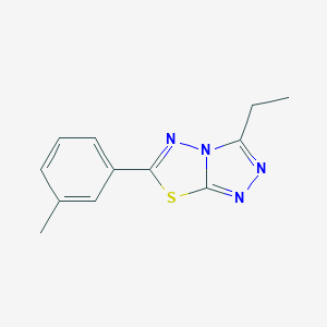 3-Ethyl-6-(3-methylphenyl)[1,2,4]triazolo[3,4-b][1,3,4]thiadiazole