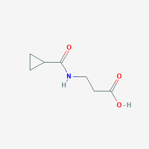 molecular formula C7H11NO3 B2941688 3-(Cyclopropanecarboxamido)propanoic acid CAS No. 874455-57-9