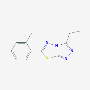 3-Ethyl-6-(2-methylphenyl)[1,2,4]triazolo[3,4-b][1,3,4]thiadiazole