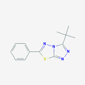 molecular formula C13H14N4S B294171 3-Tert-butyl-6-phenyl[1,2,4]triazolo[3,4-b][1,3,4]thiadiazole 