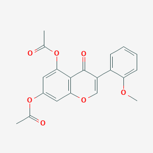 molecular formula C20H16O7 B2941710 3-(2-甲氧基苯基)-4-氧代-4H-色满-5,7-二基二乙酸酯 CAS No. 610760-61-7