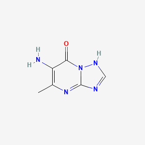 molecular formula C6H7N5O B2941716 6-氨基-5-甲基-[1,2,4]三唑并[1,5-a]嘧啶-7-醇 CAS No. 70384-75-7