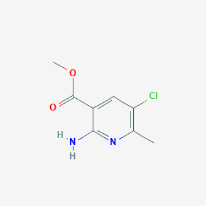 molecular formula C8H9ClN2O2 B2941720 Methyl 2-amino-5-chloro-6-methylnicotinate CAS No. 2091494-09-4