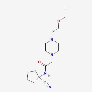 N-(1-cyanocyclopentyl)-2-[4-(2-ethoxyethyl)piperazin-1-yl]acetamide