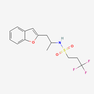 N-(1-(benzofuran-2-yl)propan-2-yl)-3,3,3-trifluoropropane-1-sulfonamide