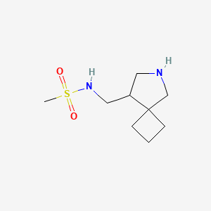 molecular formula C9H18N2O2S B2941747 N-(6-Azaspiro[3.4]octan-8-ylmethyl)methanesulfonamide CAS No. 2109702-02-3
