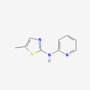 molecular formula C9H9N3S B2941748 N-(5-methyl-1,3-thiazol-2-yl)pyridin-2-amine CAS No. 402719-18-0