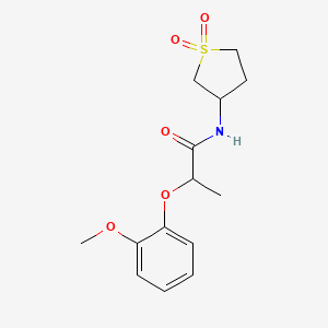 N-(1,1-dioxothiolan-3-yl)-2-(2-methoxyphenoxy)propanamide