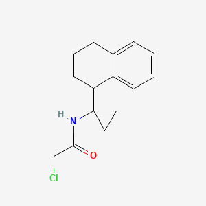2-Chloro-N-[1-(1,2,3,4-tetrahydronaphthalen-1-yl)cyclopropyl]acetamide