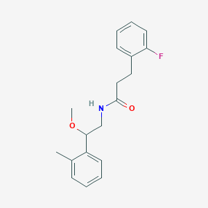 3-(2-FLUOROPHENYL)-N-[2-METHOXY-2-(2-METHYLPHENYL)ETHYL]PROPANAMIDE