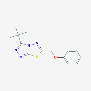 3-Tert-butyl-6-(phenoxymethyl)[1,2,4]triazolo[3,4-b][1,3,4]thiadiazole