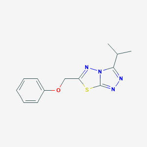 3-Isopropyl-6-(phenoxymethyl)[1,2,4]triazolo[3,4-b][1,3,4]thiadiazole