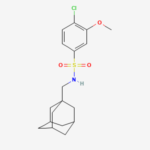 molecular formula C18H24ClNO3S B2941784 N-(1-Adamantylmethyl)-4-chloro-3-methoxybenzenesulfonamide CAS No. 446028-79-1