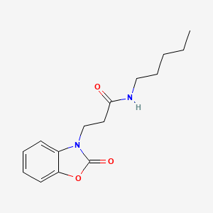 3-(2-oxobenzo[d]oxazol-3(2H)-yl)-N-pentylpropanamide