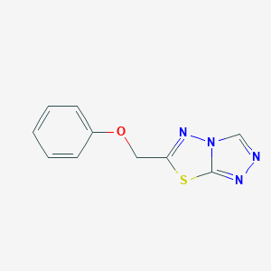 molecular formula C10H8N4OS B294180 6-(Phenoxymethyl)[1,2,4]triazolo[3,4-b][1,3,4]thiadiazole 
