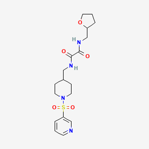 N1-((1-(pyridin-3-ylsulfonyl)piperidin-4-yl)methyl)-N2-((tetrahydrofuran-2-yl)methyl)oxalamide