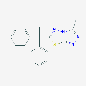 molecular formula C18H16N4S B294181 6-(1,1-Diphenylethyl)-3-methyl[1,2,4]triazolo[3,4-b][1,3,4]thiadiazole 
