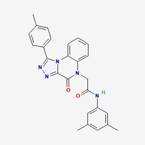 molecular formula C26H23N5O2 B2941821 N-(3,5-dimethylphenyl)-2-[1-(4-methylphenyl)-4-oxo[1,2,4]triazolo[4,3-a]quinoxalin-5(4H)-yl]acetamide CAS No. 1358331-26-6
