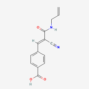 4-[(E)-2-cyano-3-oxo-3-(prop-2-enylamino)prop-1-enyl]benzoic acid
