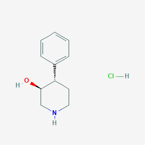(3S,4S)-4-Phenylpiperidin-3-ol;hydrochloride