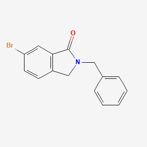 molecular formula C15H12BrNO B2941837 2-Benzyl-6-bromo-2,3-dihydro-isoindol-1-one CAS No. 1344687-91-7