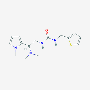 molecular formula C15H22N4OS B2941843 1-(2-(dimethylamino)-2-(1-methyl-1H-pyrrol-2-yl)ethyl)-3-(thiophen-2-ylmethyl)urea CAS No. 1207055-18-2