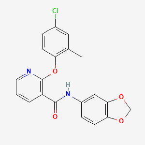 molecular formula C20H15ClN2O4 B2941850 N-(2H-1,3-benzodioxol-5-yl)-2-(4-chloro-2-methylphenoxy)pyridine-3-carboxamide CAS No. 497060-31-8