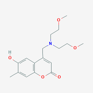 4-[[Bis(2-methoxyethyl)amino]methyl]-6-hydroxy-7-methylchromen-2-one