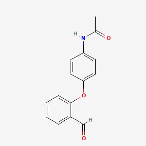 molecular formula C15H13NO3 B2941874 N-[4-(2-formylphenoxy)phenyl]acetamide CAS No. 551930-88-2
