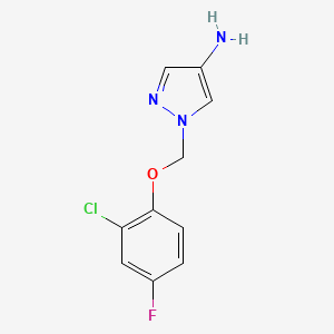 1-[(2-chloro-4-fluorophenoxy)methyl]-1H-pyrazol-4-amine