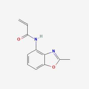 molecular formula C11H10N2O2 B2941879 N-(2-甲基-1,3-苯并恶唑-4-基)丙-2-烯酰胺 CAS No. 2396580-36-0