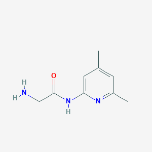 molecular formula C9H13N3O B2941892 glycine-N-(4,6-dimethylpyridin-2-yl)amide CAS No. 162103-62-0