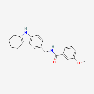molecular formula C21H22N2O2 B2941901 3-甲氧基-N-(6,7,8,9-四氢-5H-咔唑-3-基甲基)苯甲酰胺 CAS No. 852138-16-0