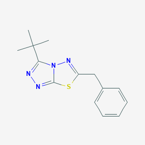 molecular formula C14H16N4S B294191 6-Benzyl-3-tert-butyl[1,2,4]triazolo[3,4-b][1,3,4]thiadiazole 