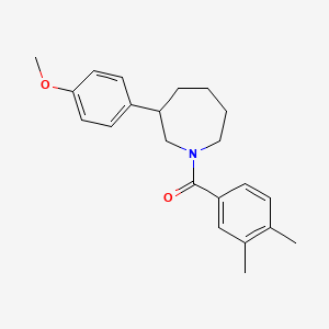 molecular formula C22H27NO2 B2941914 (3,4-Dimethylphenyl)(3-(4-methoxyphenyl)azepan-1-yl)methanone CAS No. 1797187-64-4