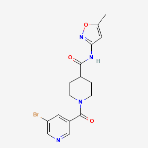 molecular formula C16H17BrN4O3 B2941918 1-(5-bromonicotinoyl)-N-(5-methylisoxazol-3-yl)piperidine-4-carboxamide CAS No. 1226434-97-4
