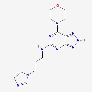 N-(3-(1H-imidazol-1-yl)propyl)-7-morpholino-3H-[1,2,3]triazolo[4,5-d]pyrimidin-5-amine