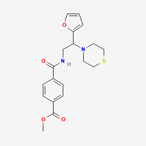 Methyl 4-((2-(furan-2-yl)-2-thiomorpholinoethyl)carbamoyl)benzoate