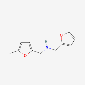 molecular formula C11H13NO2 B2941951 呋喃-2-基甲基-(5-甲基呋喃-2-基甲基)-胺 CAS No. 146699-65-2