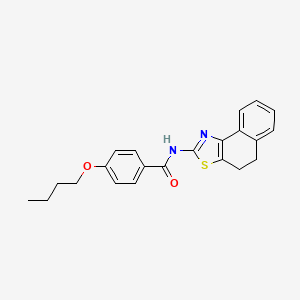 molecular formula C22H22N2O2S B2941956 4-丁氧基-N-(4,5-二氢萘并[1,2-d]噻唑-2-基)苯甲酰胺 CAS No. 476275-92-0